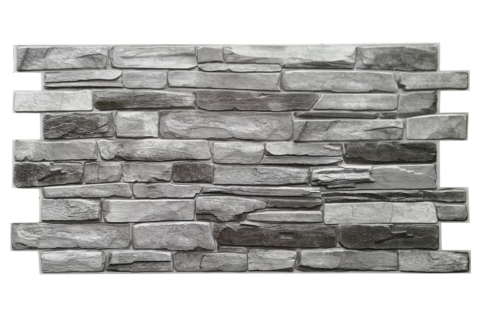 Gray Stone Slate PVC falpanel