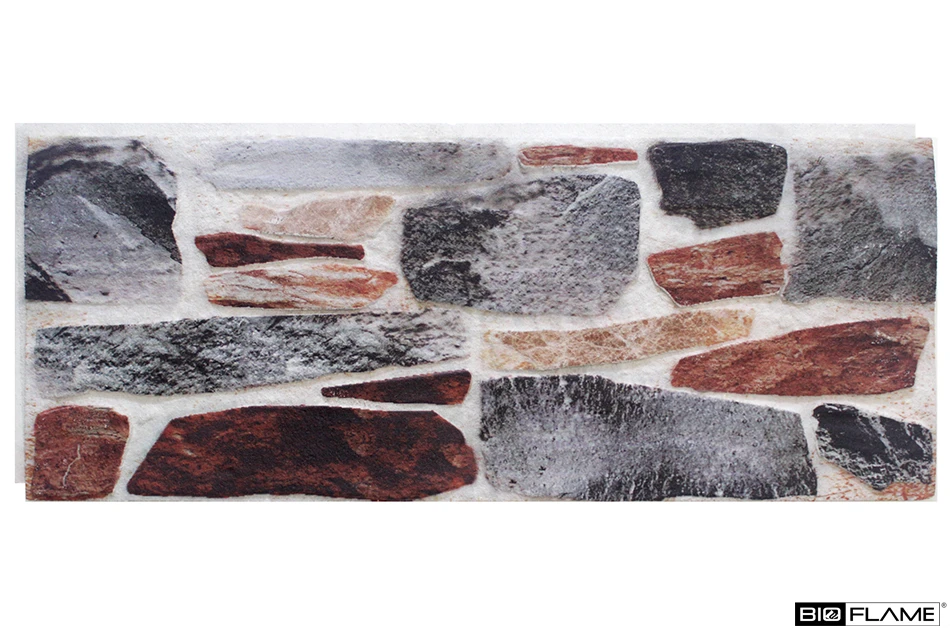 Homlokzati falpanel Pirosas-szürke Kő 