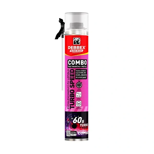 Gyorskötésű PU ragasztóhab TURBO SPEED 750 ml